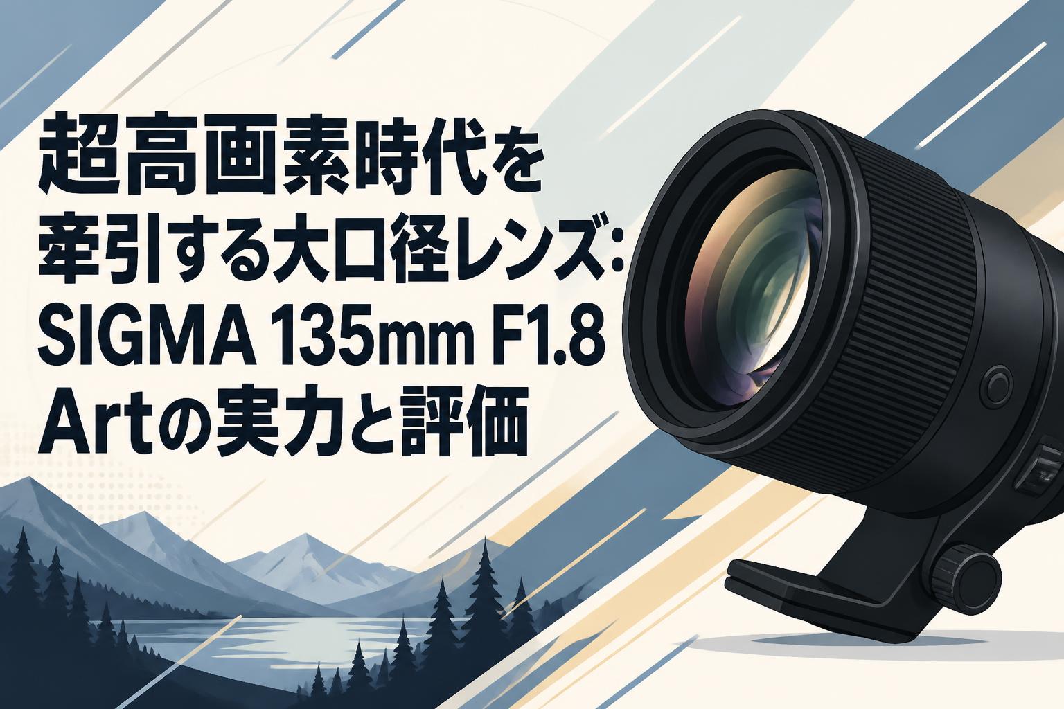 超高画素時代を牽引する大口径レンズ：SIGMA 135mm F1.8 Artの実力と評価
