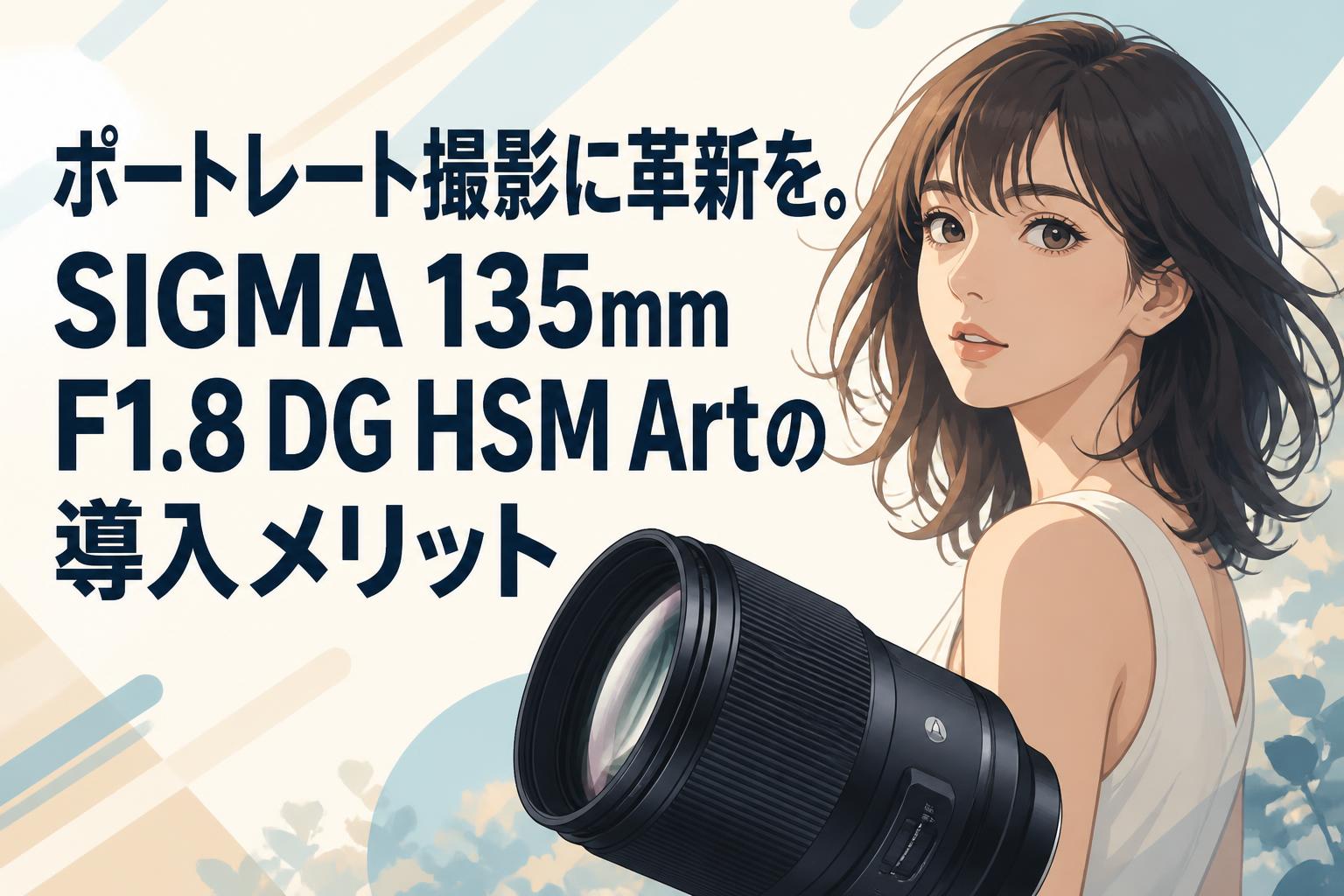 ポートレート撮影に革新を。SIGMA 135mm F1.8 DG HSM Artの導入メリット