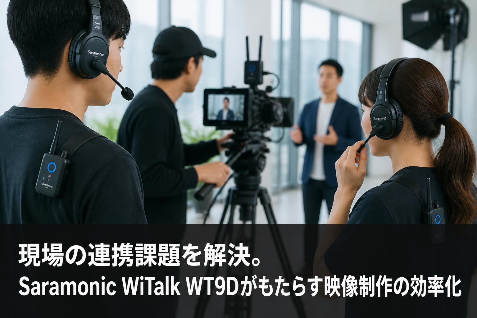 現場の連携課題を解決。Saramonic WiTalk WT9Dがもたらす映像制作の効率化