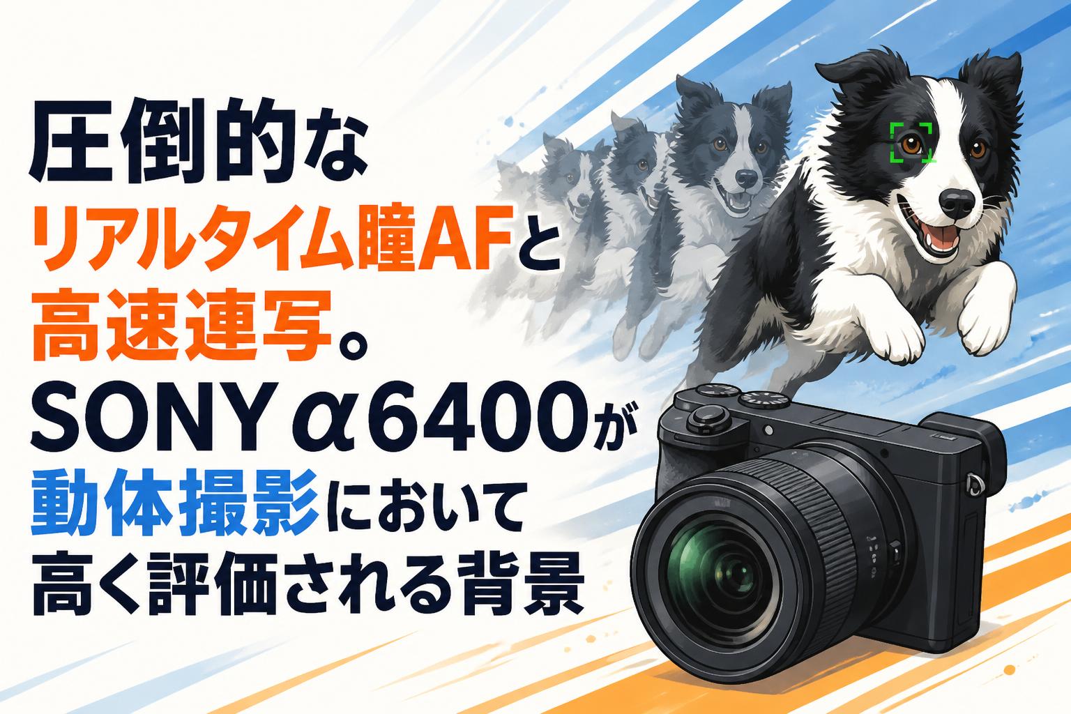 圧倒的なリアルタイム瞳AFと高速連写。SONY α6400が動体撮影において高く評価される背景