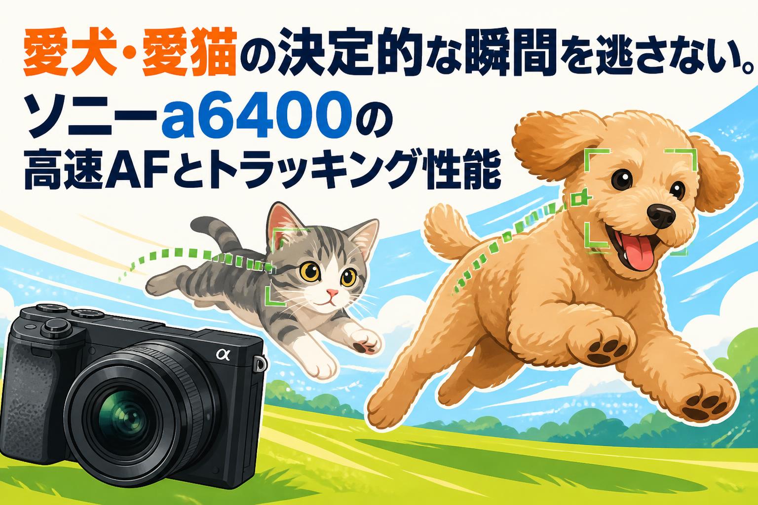 愛犬・愛猫の決定的な瞬間を逃さない。ソニーa6400の高速AFとトラッキング性能