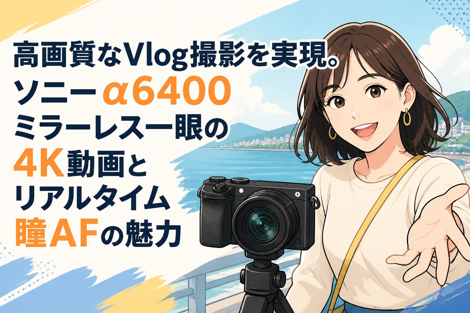高画質なVlog撮影を実現。ソニーα6400ミラーレス一眼の4K動画とリアルタイム瞳AFの魅力