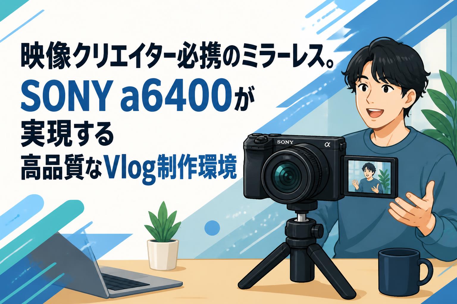 映像クリエイター必携のミラーレス。SONY a6400が実現する高品質なVlog制作環境