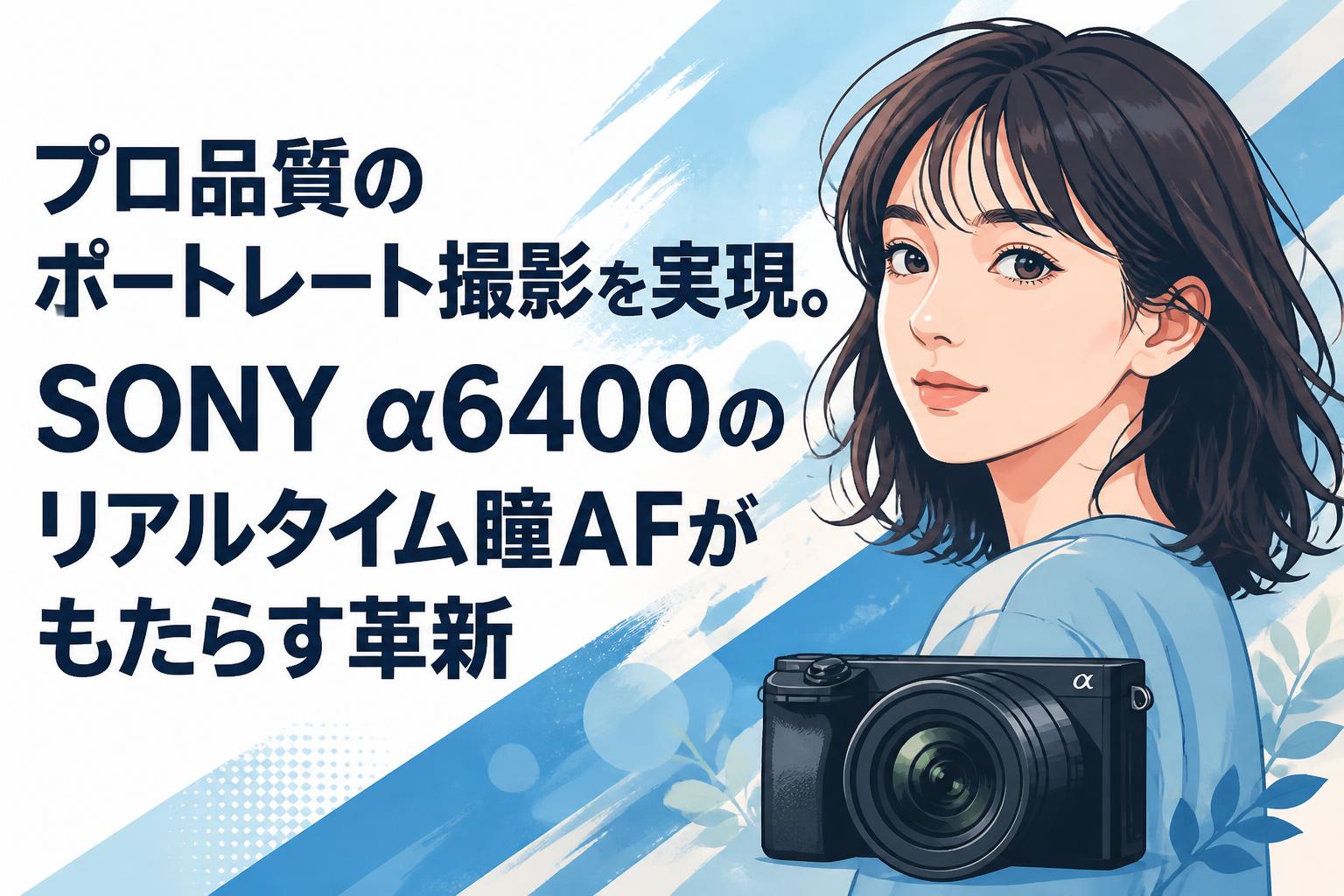 プロ品質のポートレート撮影を実現。SONY α6400のリアルタイム瞳AFがもたらす革新