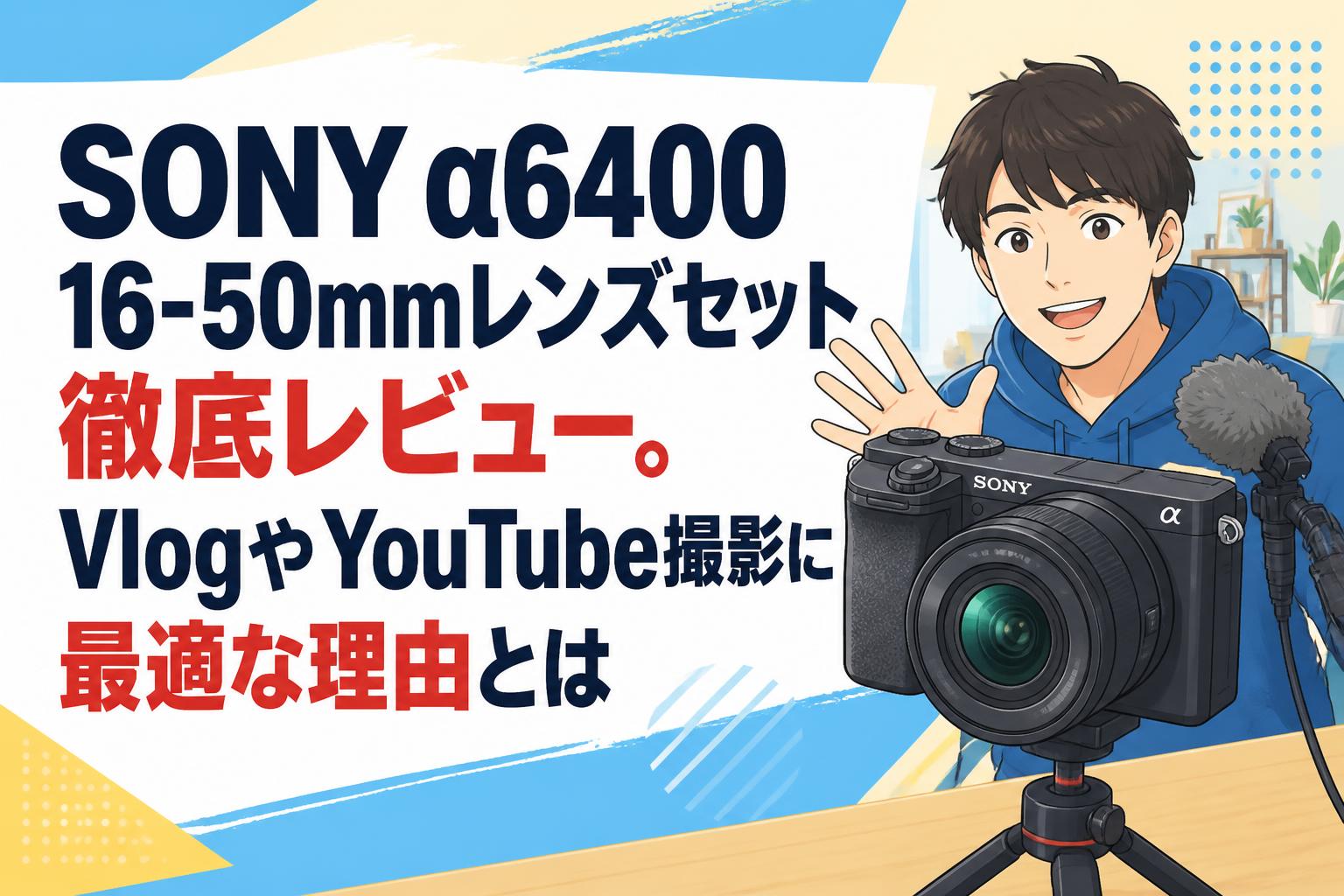 SONY α6400 16-50mmレンズセット徹底レビュー。VlogやYouTube撮影に最適な理由とは