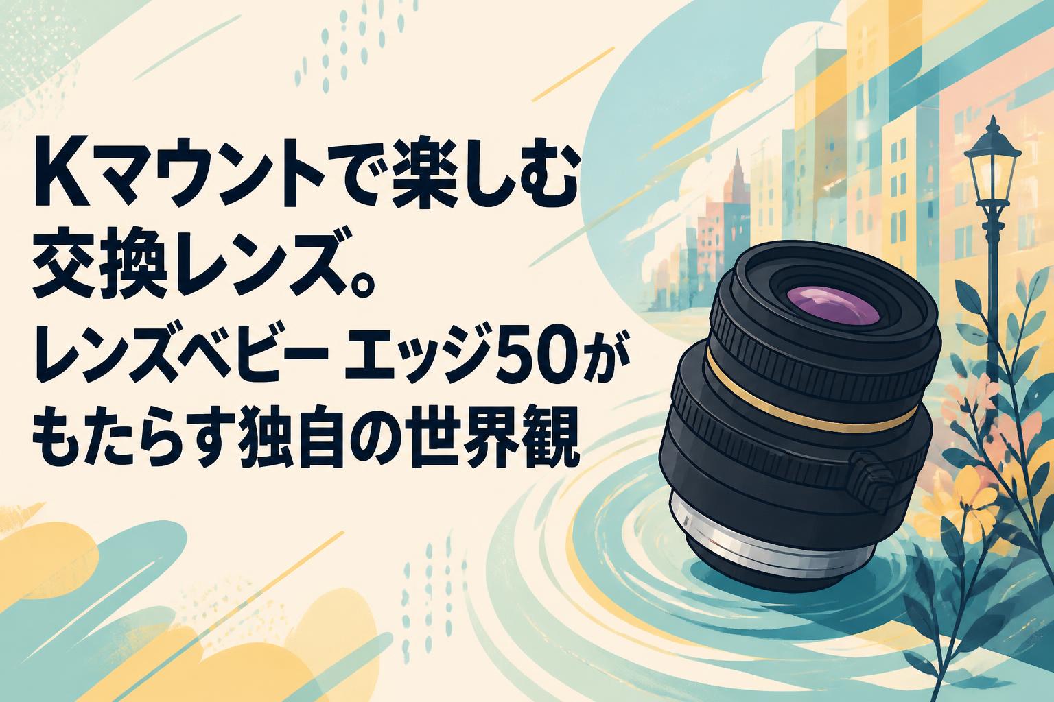 Kマウントで楽しむ交換レンズ。レンズベビー エッジ50がもたらす独自の世界観