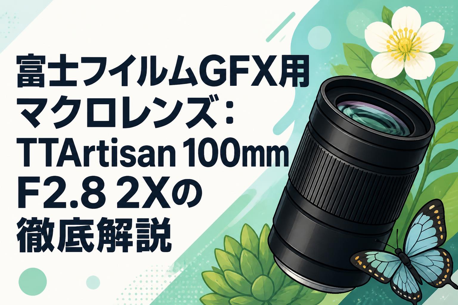富士フイルムGFX用マクロレンズ：TTArtisan 100mm F2.8 2Xの徹底解説