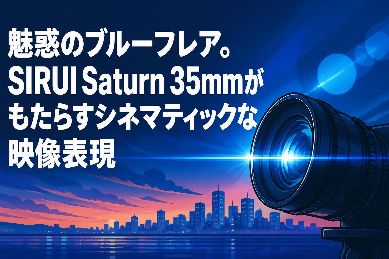 魅惑のブルーフレア。SIRUI Saturn 35mmがもたらすシネマティックな映像表現