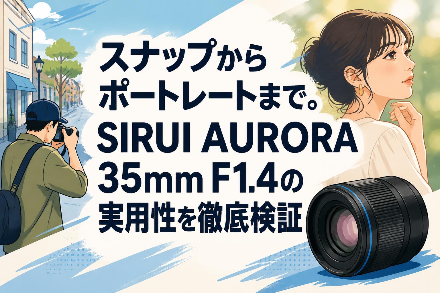 スナップからポートレートまで。SIRUI AURORA 35mm F1.4の実用性を徹底検証