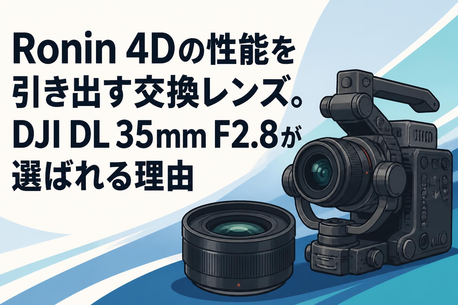 Ronin 4Dの性能を引き出す交換レンズ。DJI DL 35mm F2.8が選ばれる理由