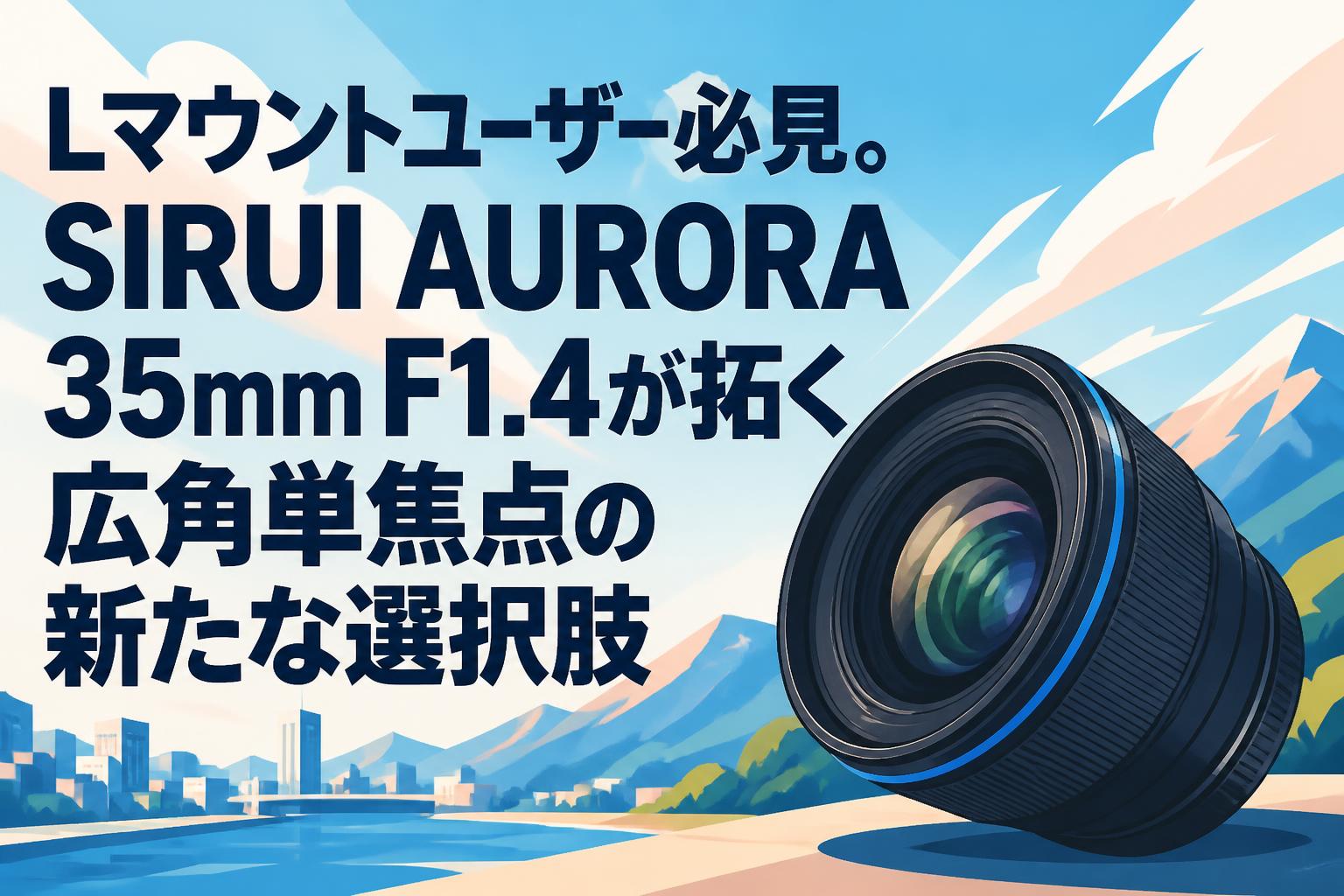 Lマウントユーザー必見。SIRUI AURORA 35mm F1.4が拓く広角単焦点の新たな選択肢