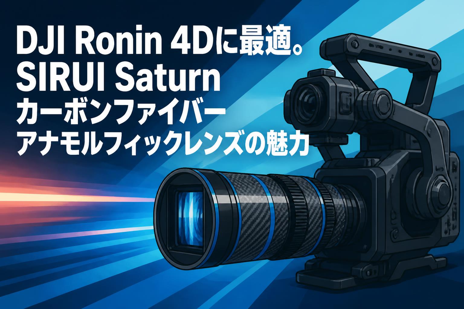 DJI Ronin 4Dに最適。SIRUI Saturnカーボンファイバーアナモルフィックレンズの魅力