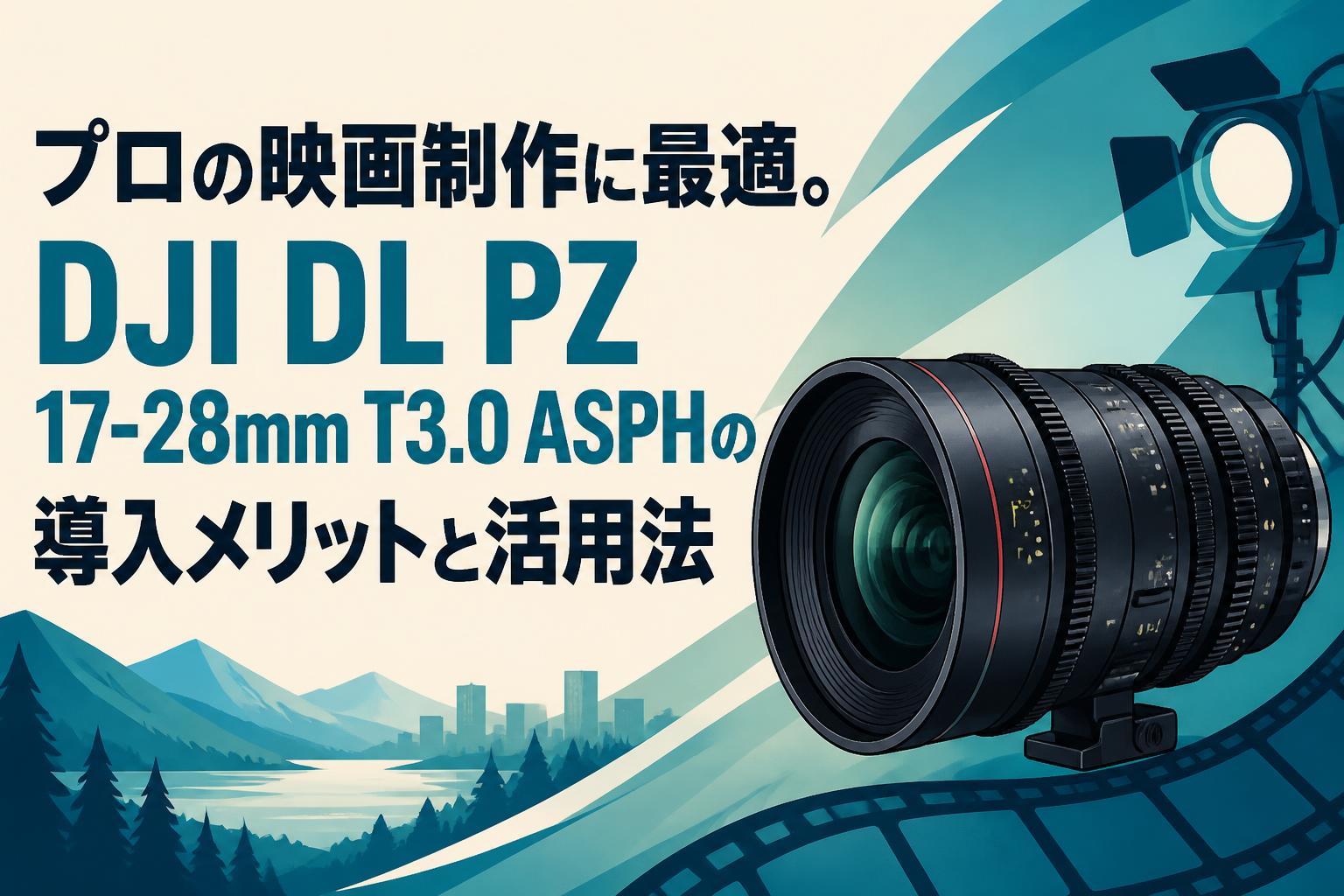 プロの映画制作に最適。DJI DL PZ 17-28mm T3.0 ASPHの導入メリットと活用法