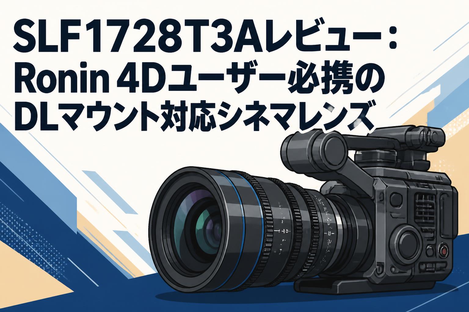 SLF1728T3Aレビュー：Ronin 4Dユーザー必携のDLマウント対応シネマレンズ