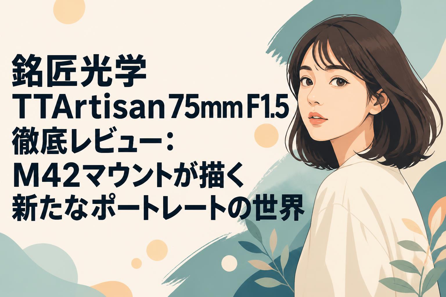 銘匠光学 TTArtisan 75mm F1.5 徹底レビュー：M42マウントが描く新たなポートレートの世界