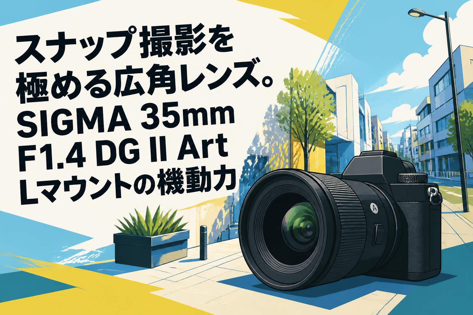 スナップ撮影を極める広角レンズ。SIGMA 35mm F1.4 DG II Art Lマウントの機動力