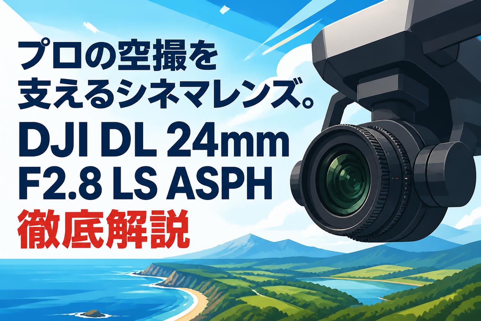プロの空撮を支えるシネマレンズ。DJI DL 24mm F2.8 LS ASPH徹底解説