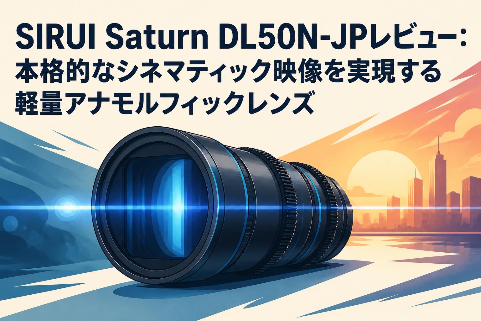 SIRUI Saturn DL50N-JPレビュー：本格的なシネマティック映像を実現する軽量アナモルフィックレンズ