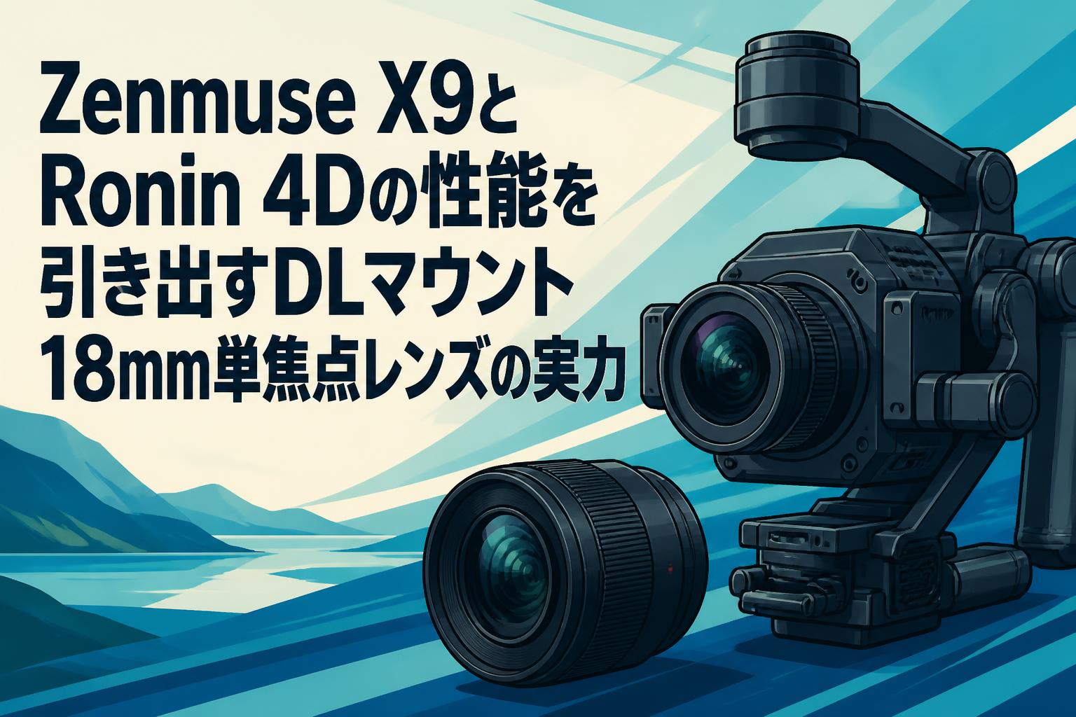Zenmuse X9とRonin 4Dの性能を引き出すDLマウント18mm単焦点レンズの実力