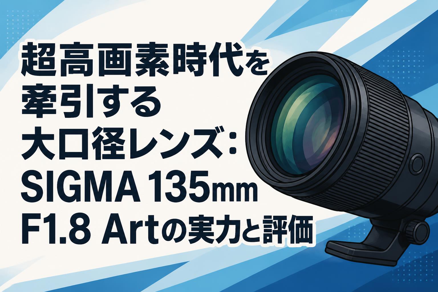 超高画素時代を牽引する大口径レンズ：SIGMA 135mm F1.8 Artの実力と評価