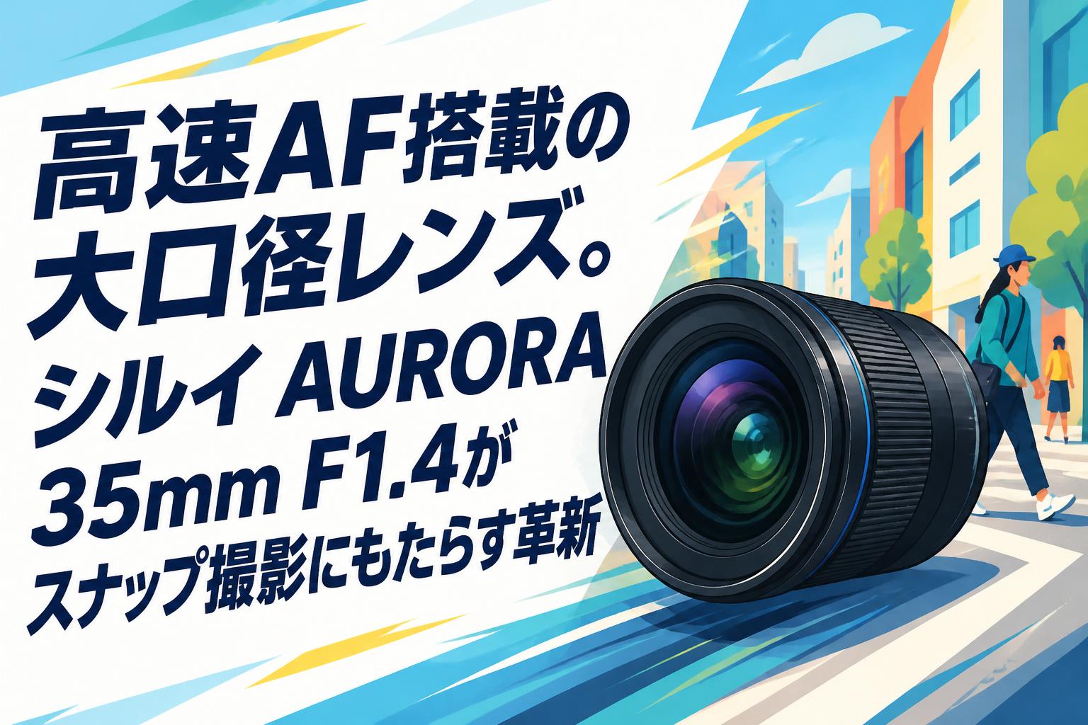 高速AF搭載の大口径レンズ。シルイ AURORA 35mm F1.4がスナップ撮影にもたらす革新