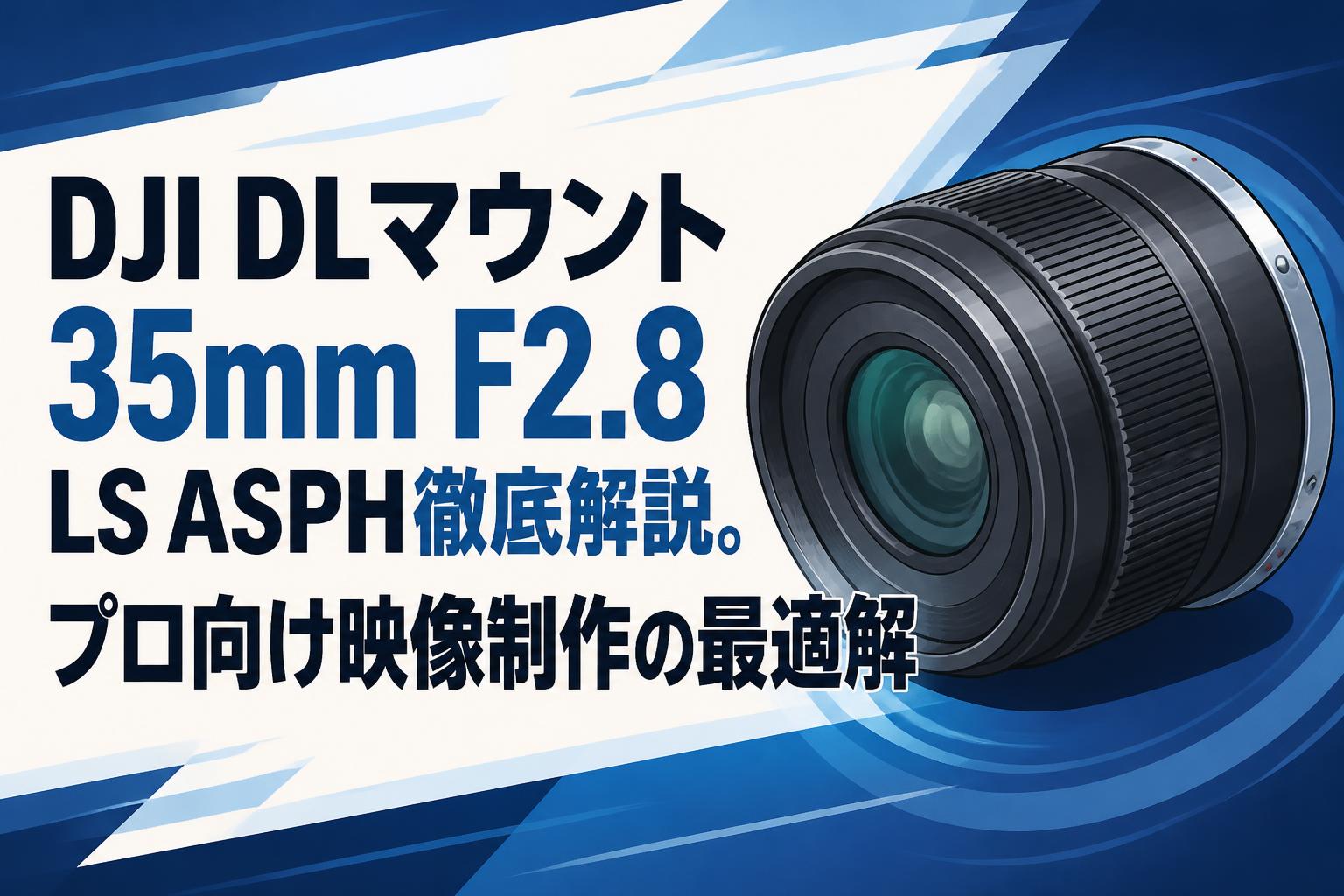 DJI DLマウント 35mm F2.8 LS ASPH徹底解説。プロ向け映像制作の最適解