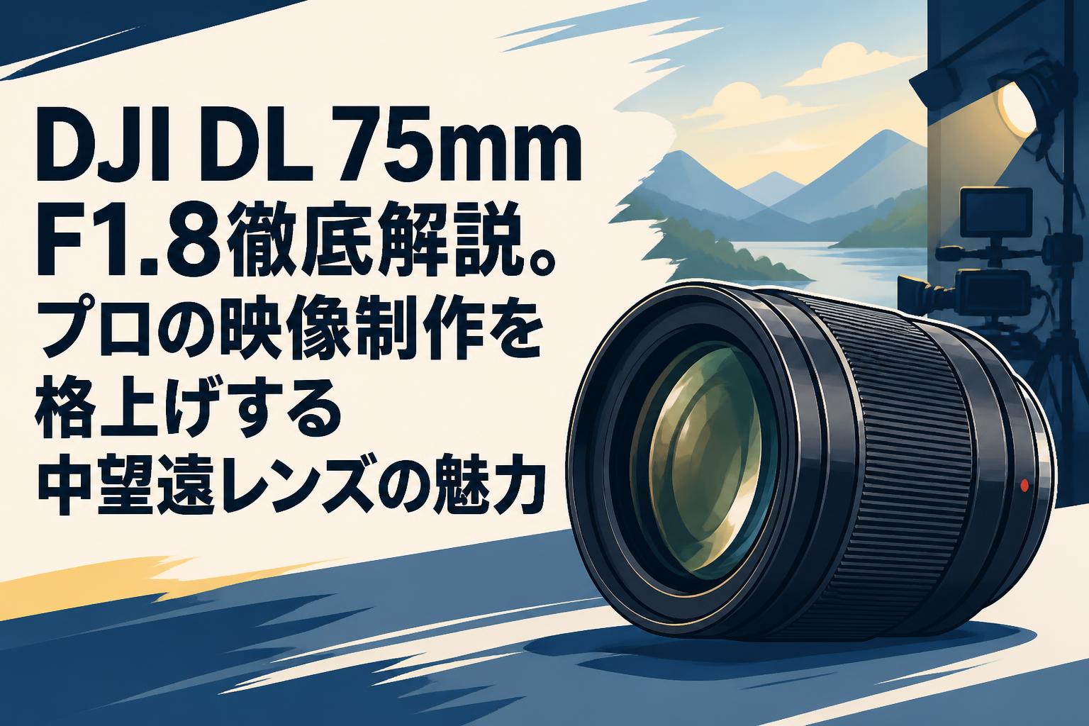 DJI DL 75mm F1.8徹底解説。プロの映像制作を格上げする中望遠レンズの魅力