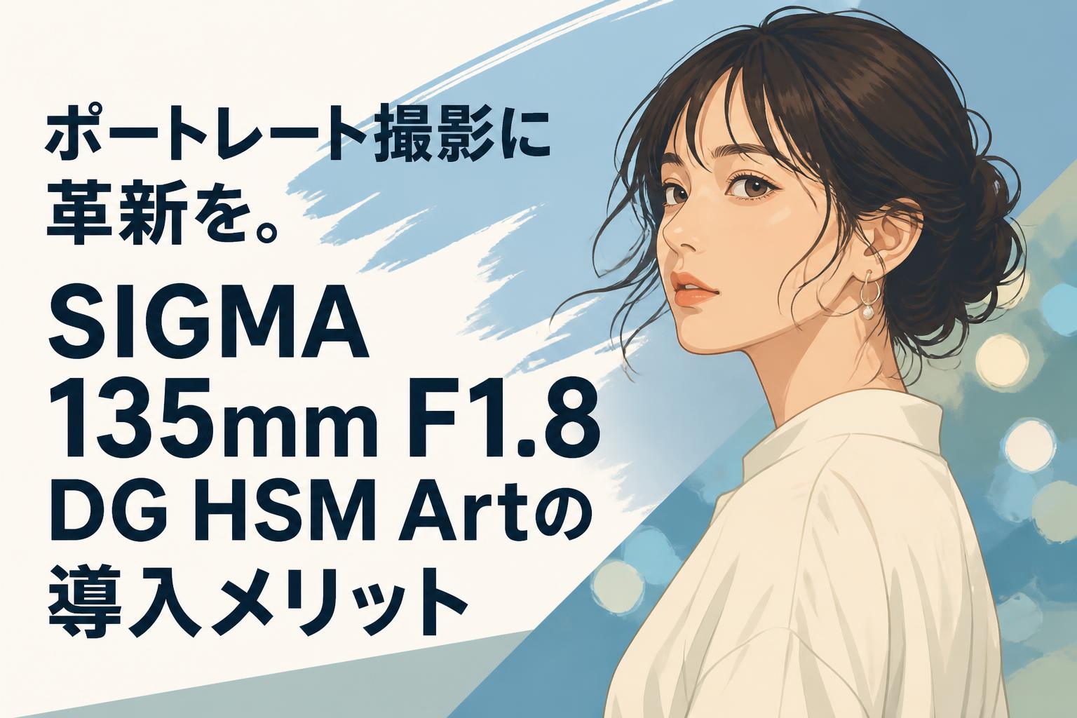 ポートレート撮影に革新を。SIGMA 135mm F1.8 DG HSM Artの導入メリット