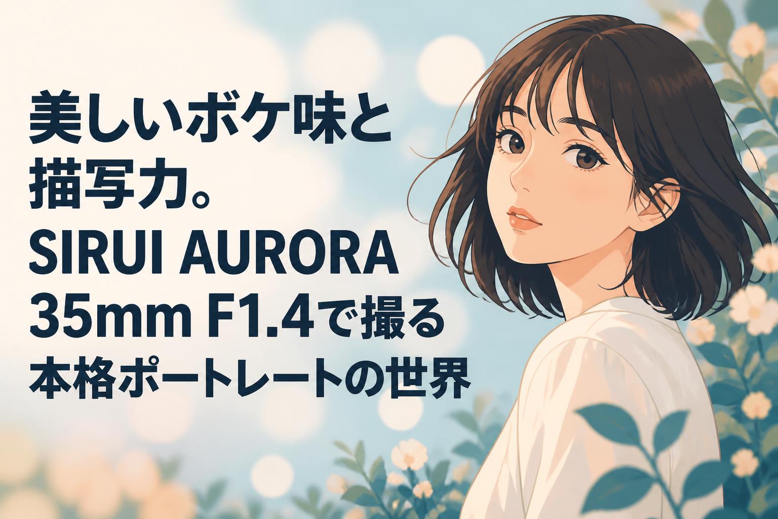 美しいボケ味と描写力。SIRUI AURORA 35mm F1.4で撮る本格ポートレートの世界