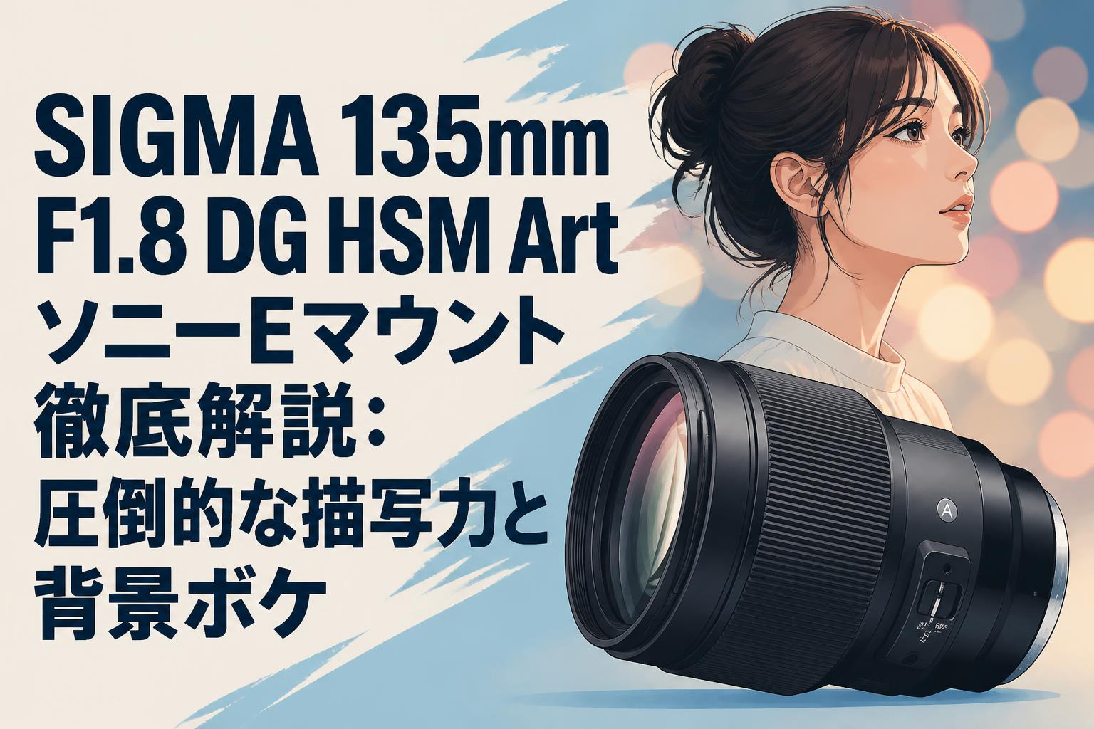 SIGMA 135mm F1.8 DG HSM Art ソニーEマウント徹底解説：圧倒的な描写力と背景ボケ