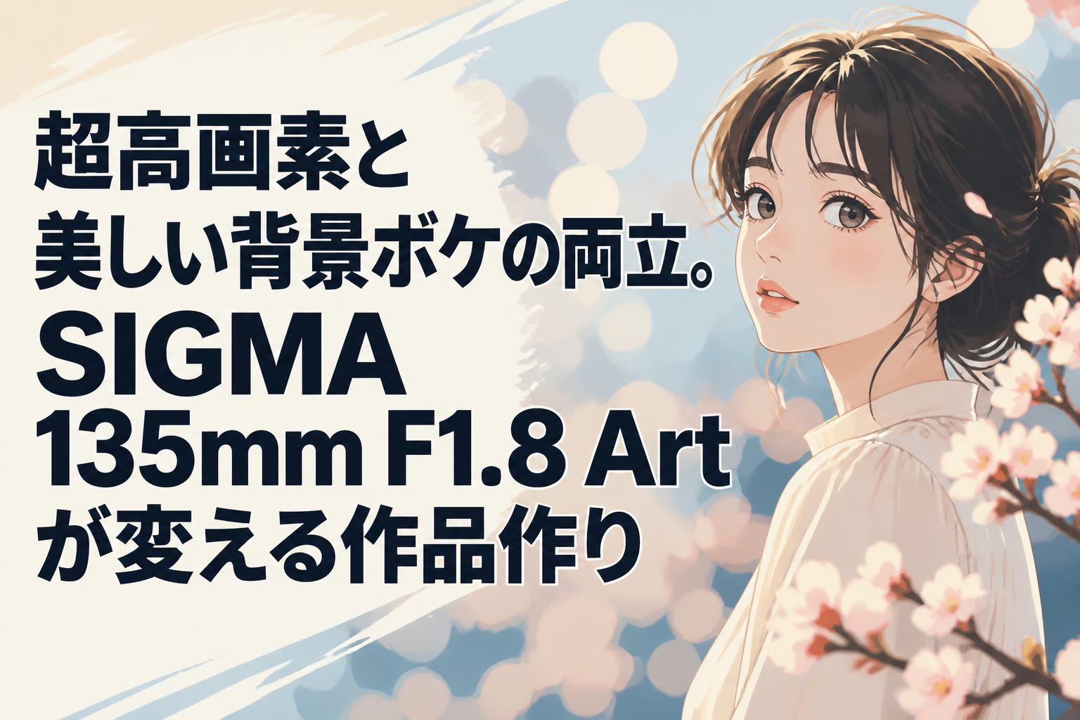 超高画素と美しい背景ボケの両立。SIGMA 135mm F1.8 Artが変える作品作り
