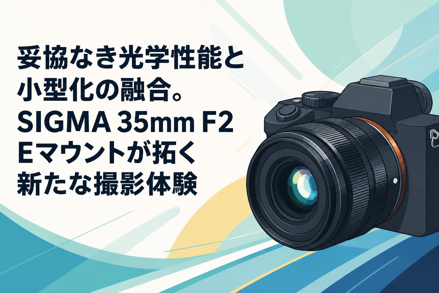 妥協なき光学性能と小型化の融合。SIGMA 35mm F2 Eマウントが拓く新たな撮影体験