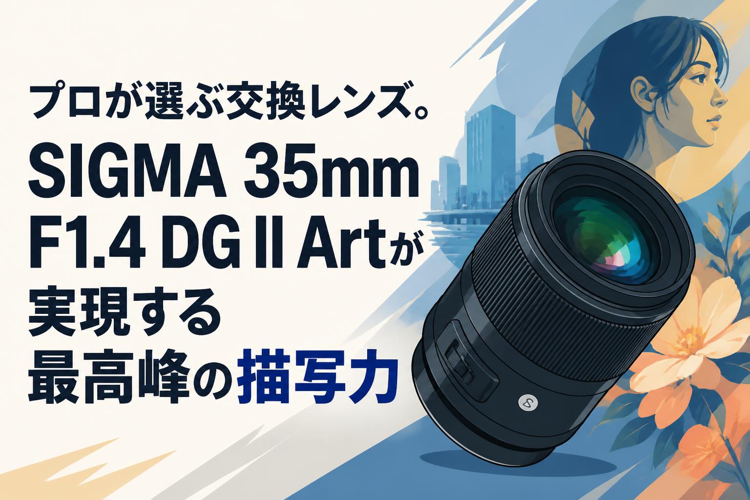 プロが選ぶ交換レンズ。SIGMA 35mm F1.4 DG II Artが実現する最高峰の描写力