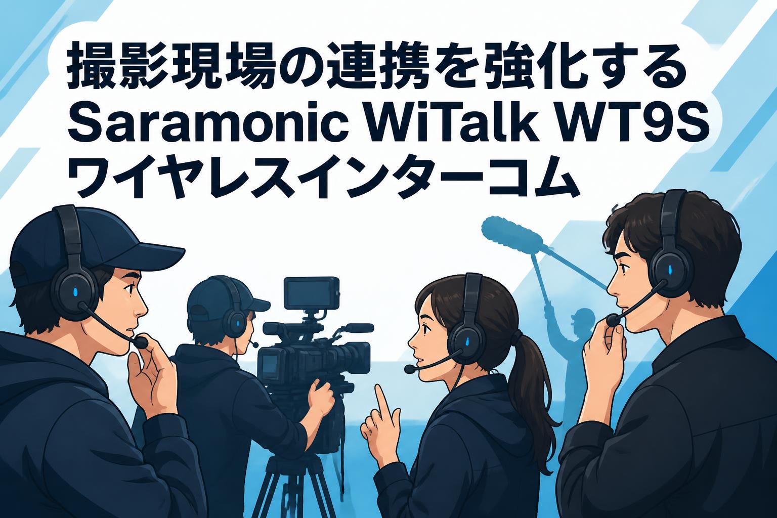 撮影現場の連携を強化するSaramonic WiTalk WT9Sワイヤレスインターコム