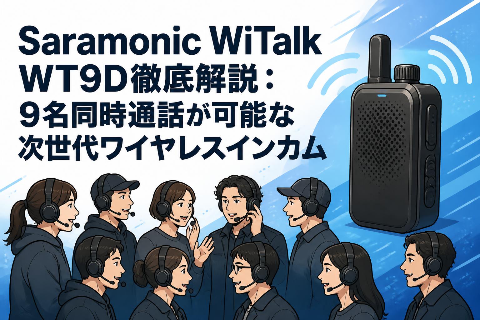 Saramonic WiTalk WT9D徹底解説：9名同時通話が可能な次世代ワイヤレスインカム