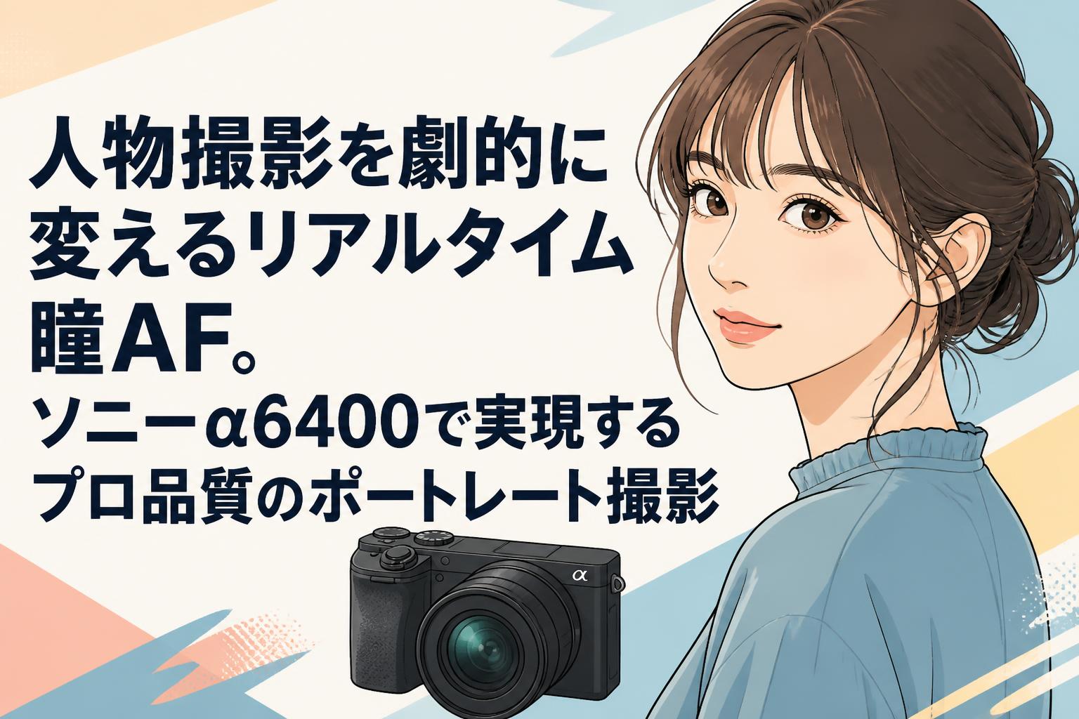 人物撮影を劇的に変えるリアルタイム瞳AF。ソニーα6400で実現するプロ品質のポートレート撮影