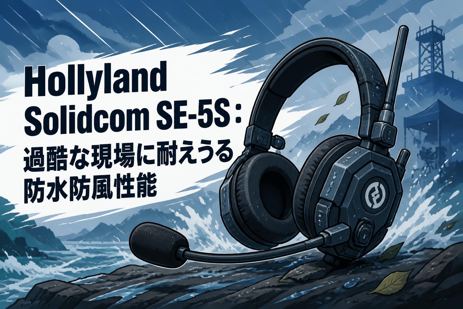 Hollyland Solidcom SE-5S：過酷な現場に耐えうる防水防風性能