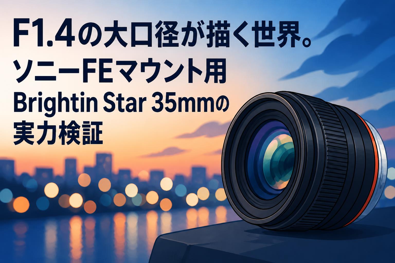 F1.4の大口径が描く世界。ソニーFEマウント用Brightin Star 35mmの実力検証