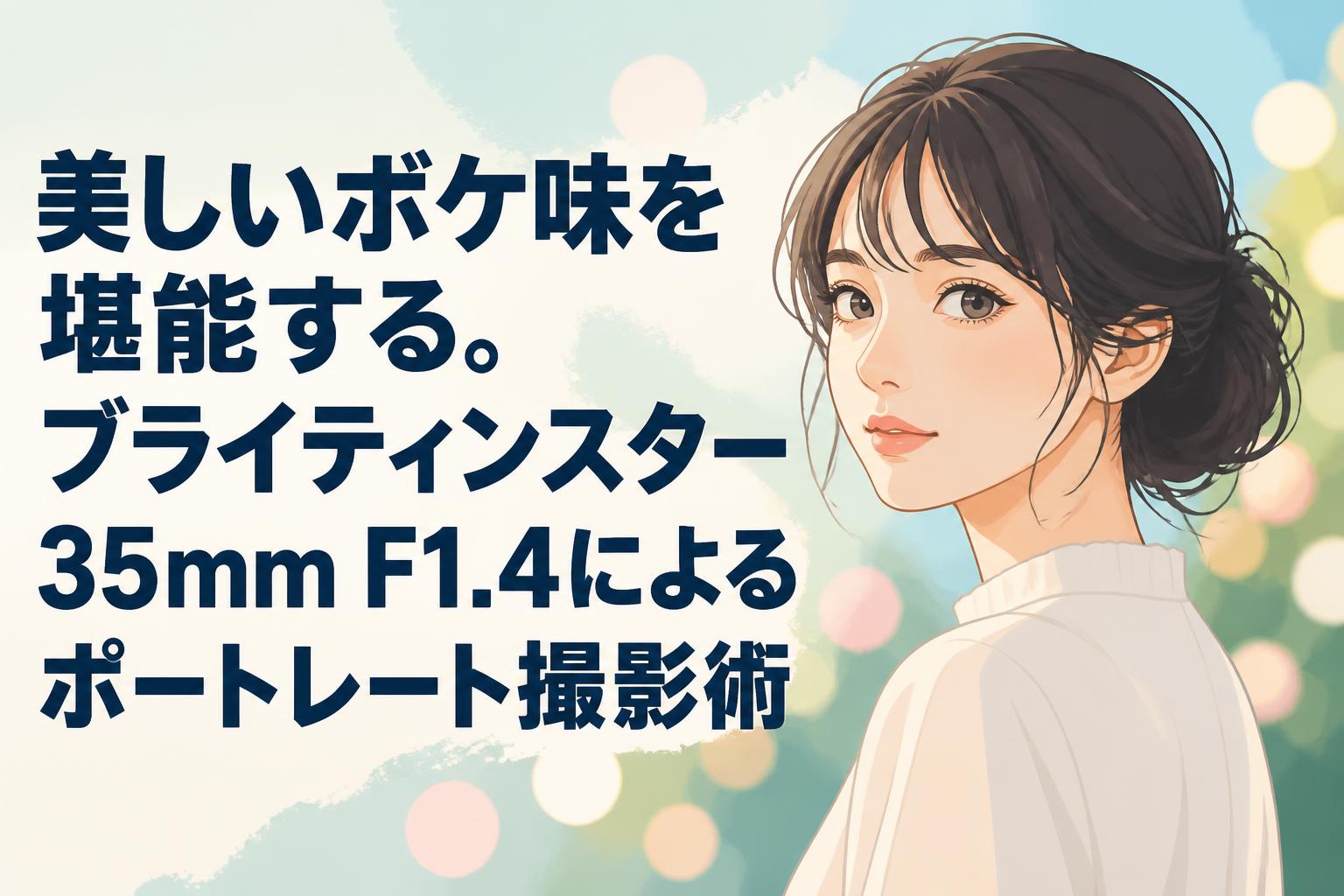 美しいボケ味を堪能する。ブライティンスター 35mm F1.4によるポートレート撮影術