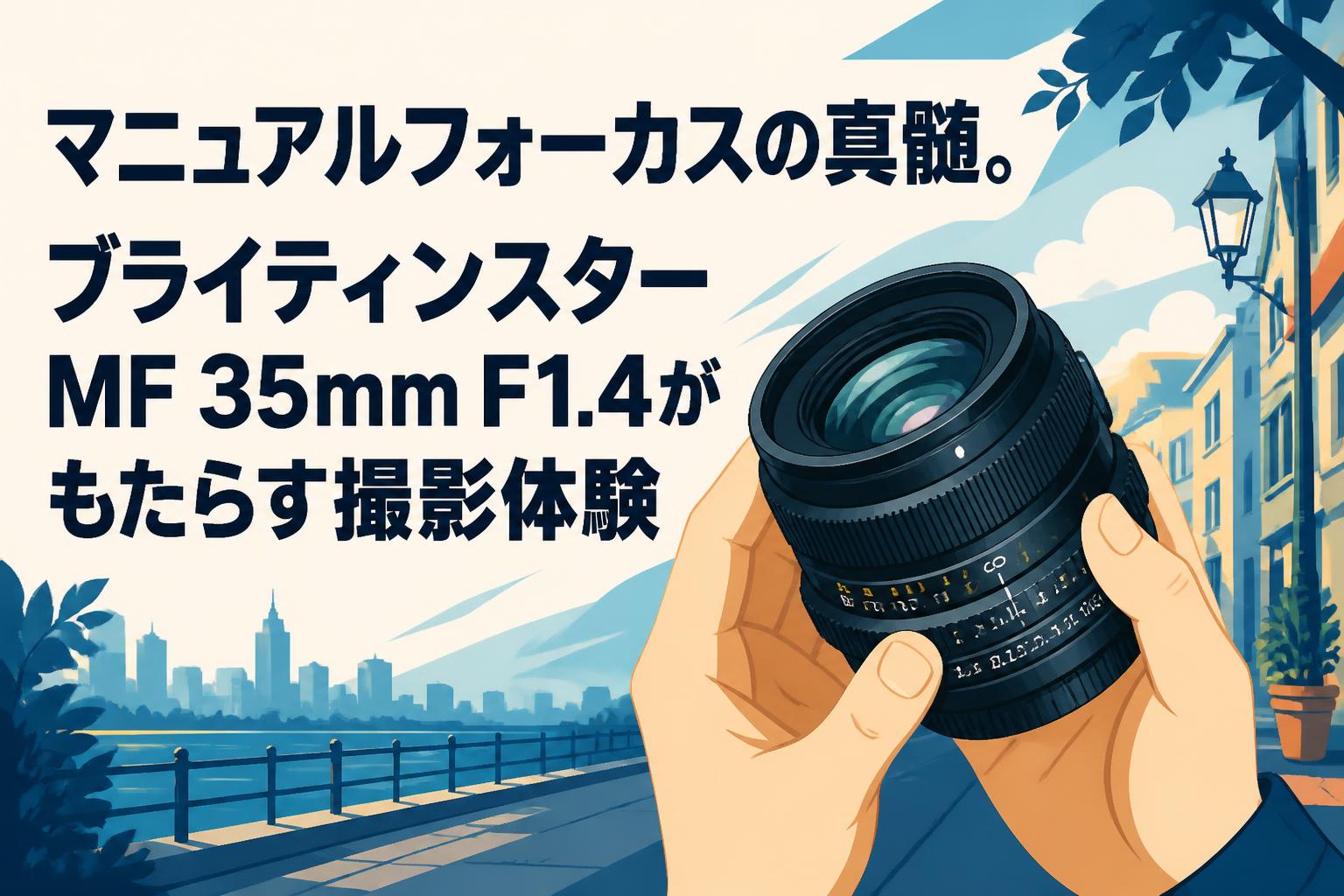 マニュアルフォーカスの真髄。ブライティンスター MF 35mm F1.4がもたらす撮影体験
