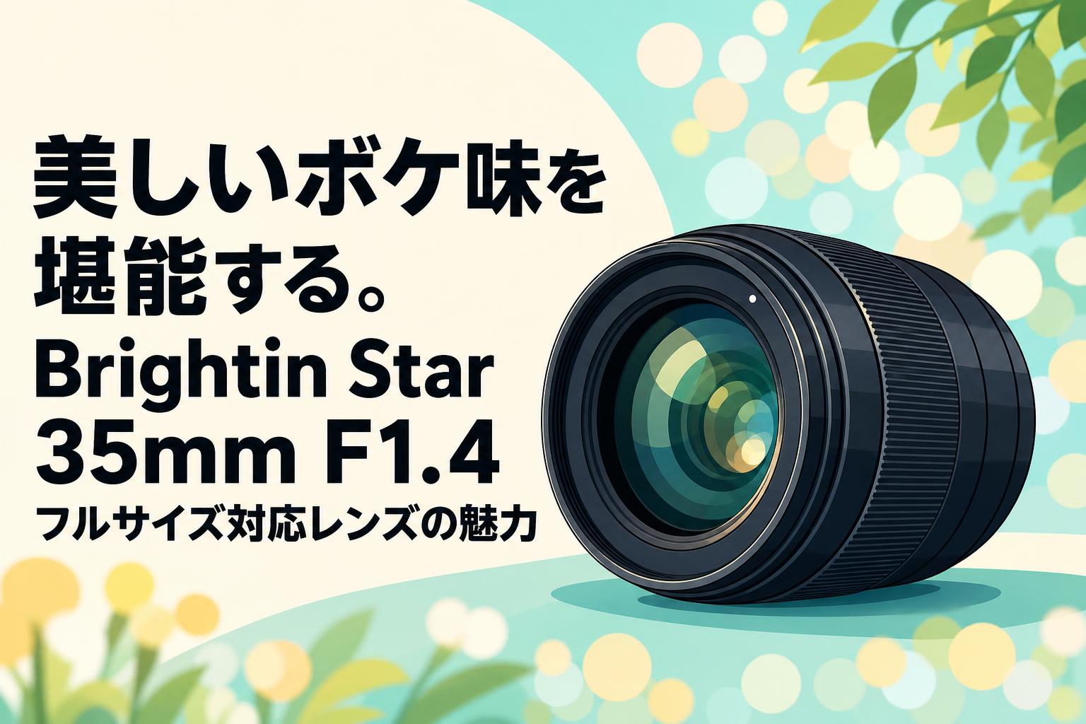 美しいボケ味を堪能する。Brightin Star 35mm F1.4フルサイズ対応レンズの魅力