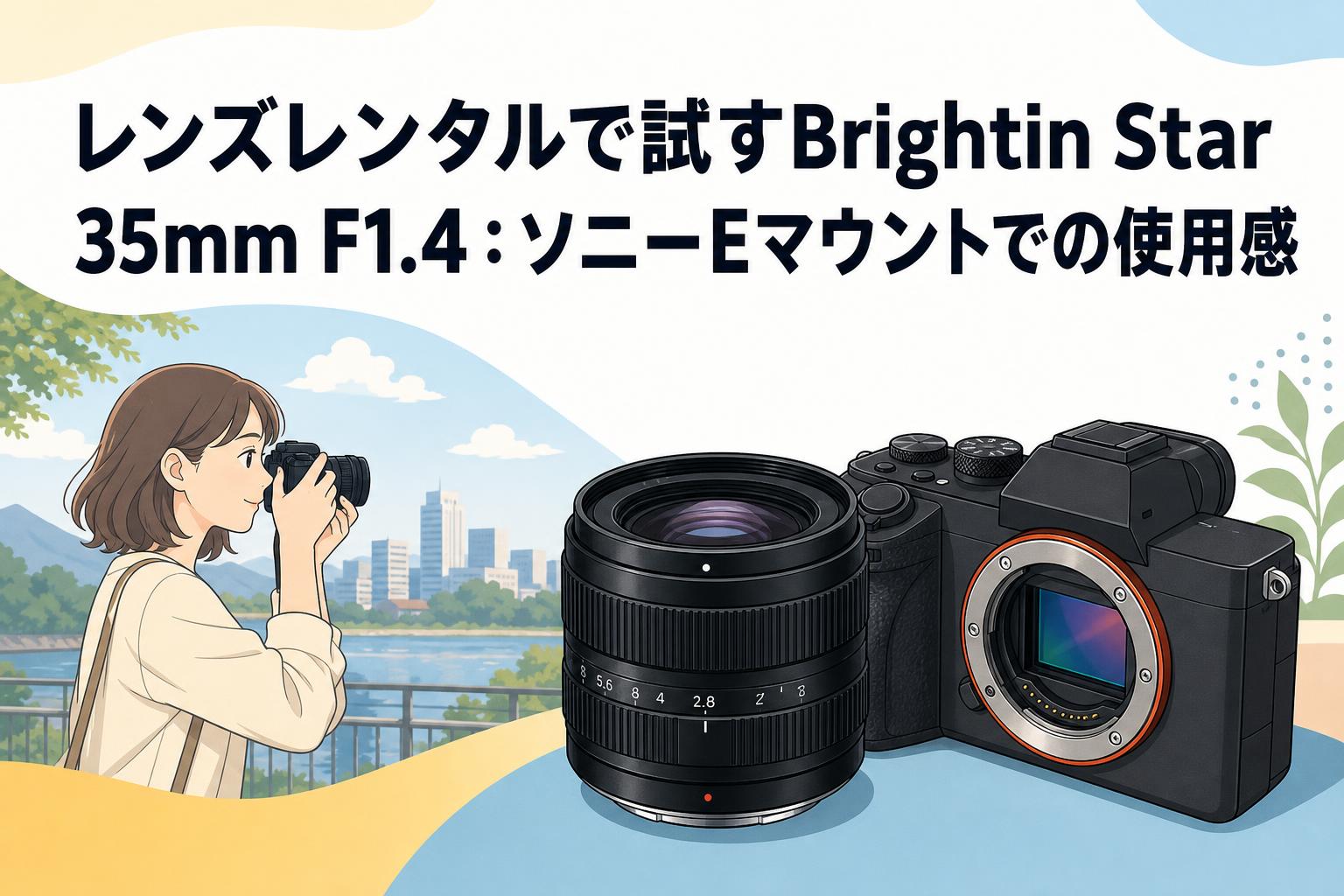 レンズレンタルで試すBrightin Star 35mm F1.4：ソニーEマウントでの使用感