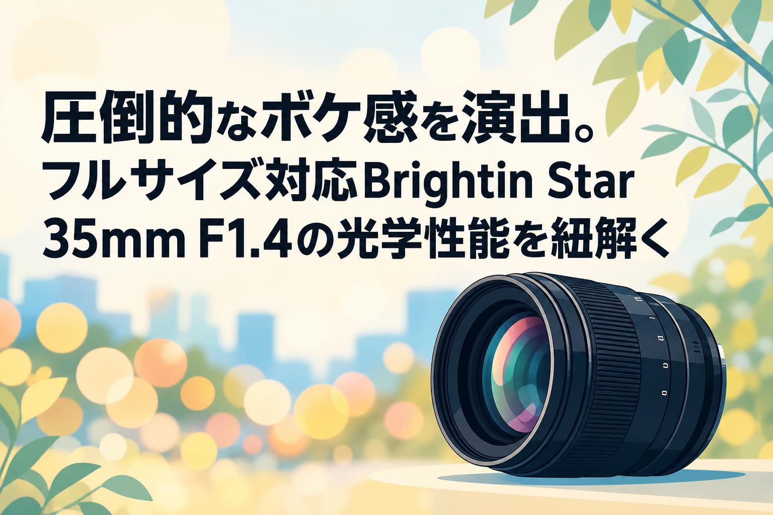 圧倒的なボケ感を演出。フルサイズ対応Brightin Star 35mm F1.4の光学性能を紐解く