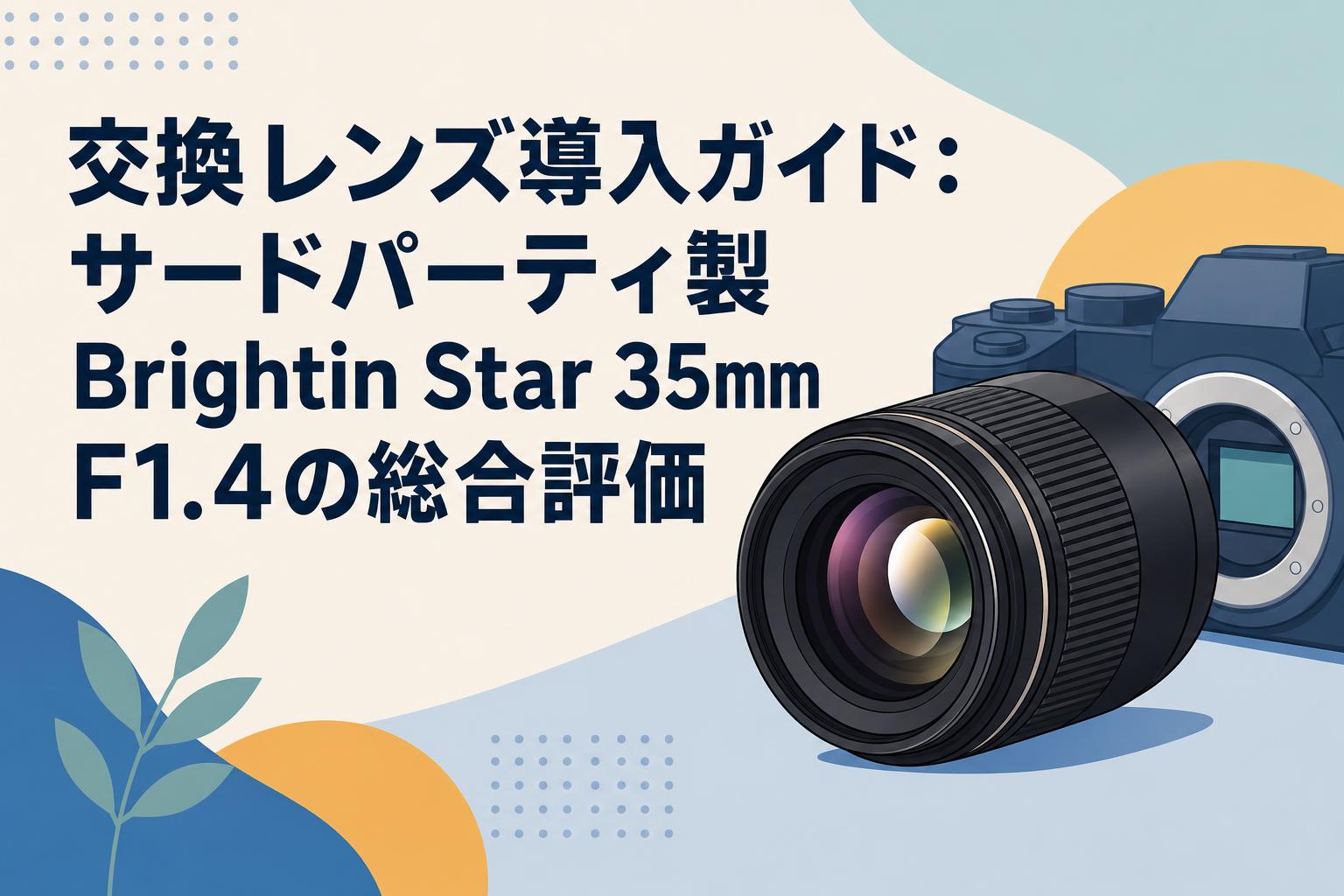 交換レンズ導入ガイド：サードパーティ製Brightin Star 35mm F1.4の総合評価