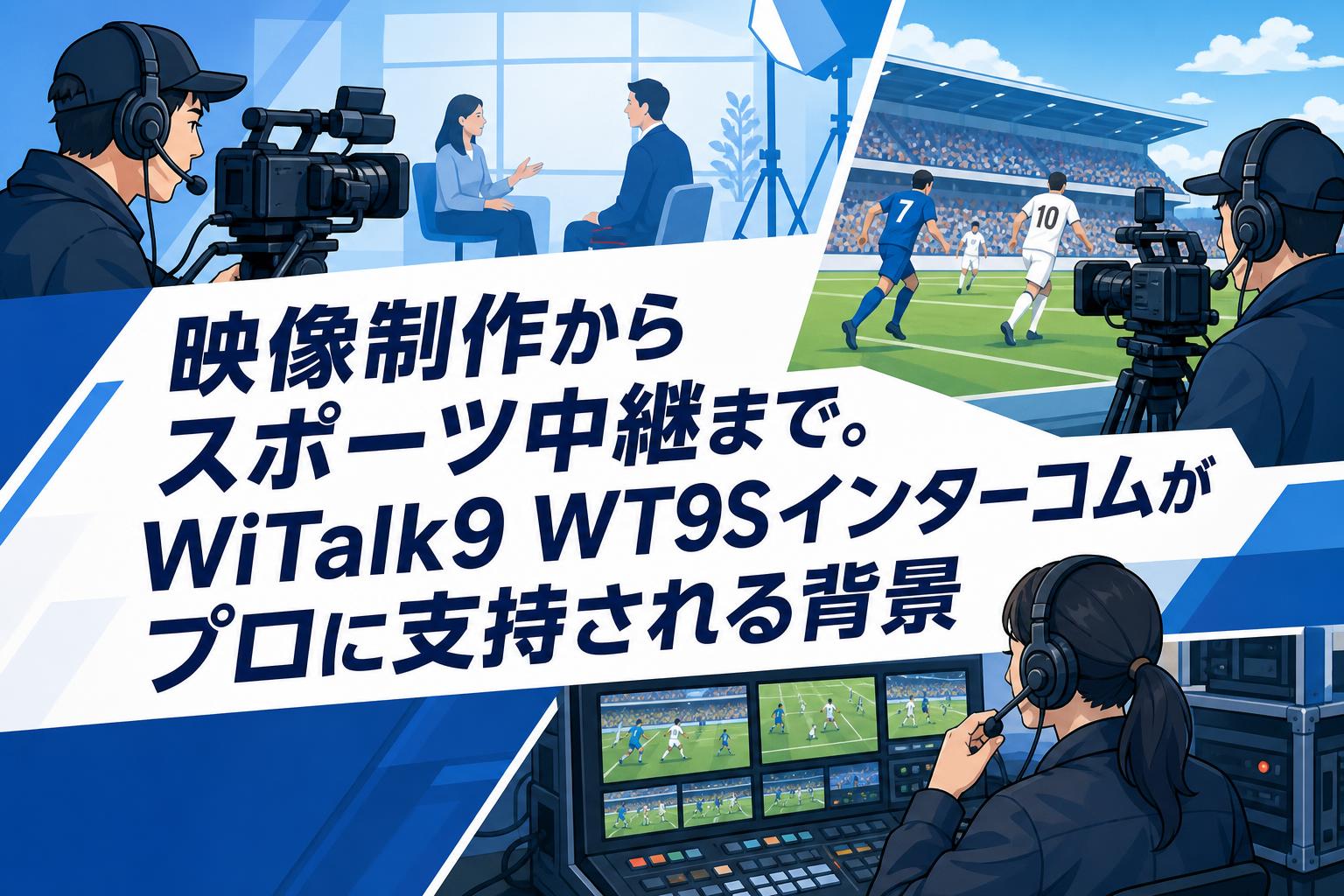 映像制作からスポーツ中継まで。WiTalk9 WT9Sインターコムがプロに支持される背景