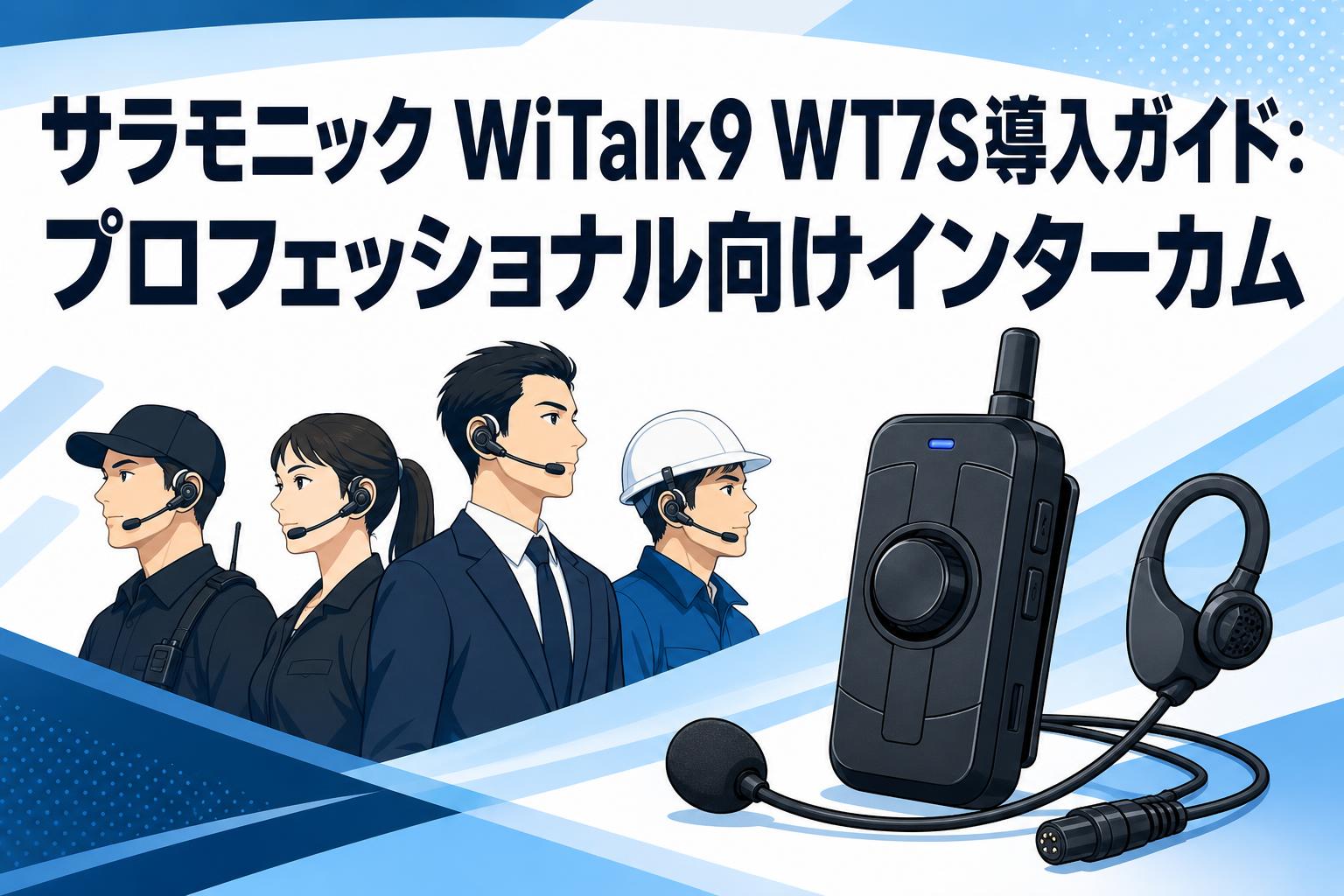 サラモニック WiTalk9 WT7S導入ガイド：プロフェッショナル向けインターカム
