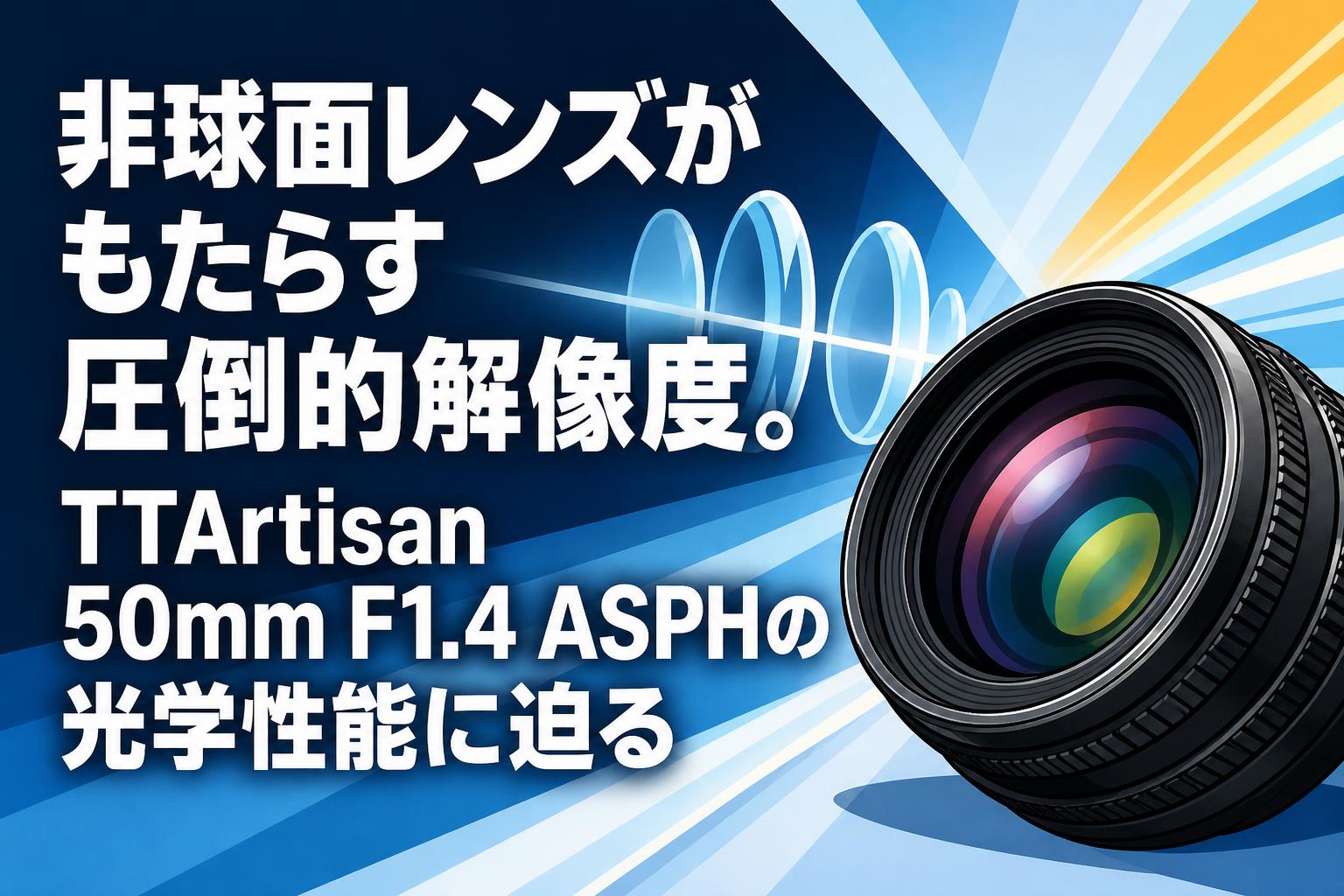 非球面レンズがもたらす圧倒的解像度。TTArtisan 50mm F1.4 ASPHの光学性能に迫る