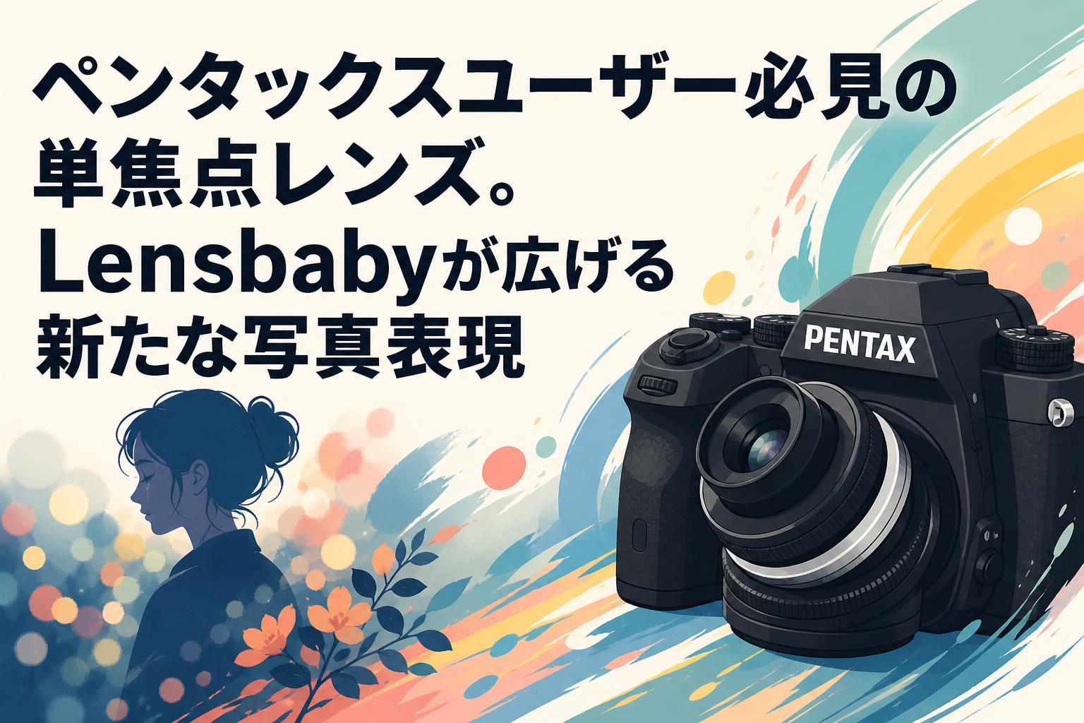 ペンタックスユーザー必見の単焦点レンズ。Lensbabyが広げる新たな写真表現