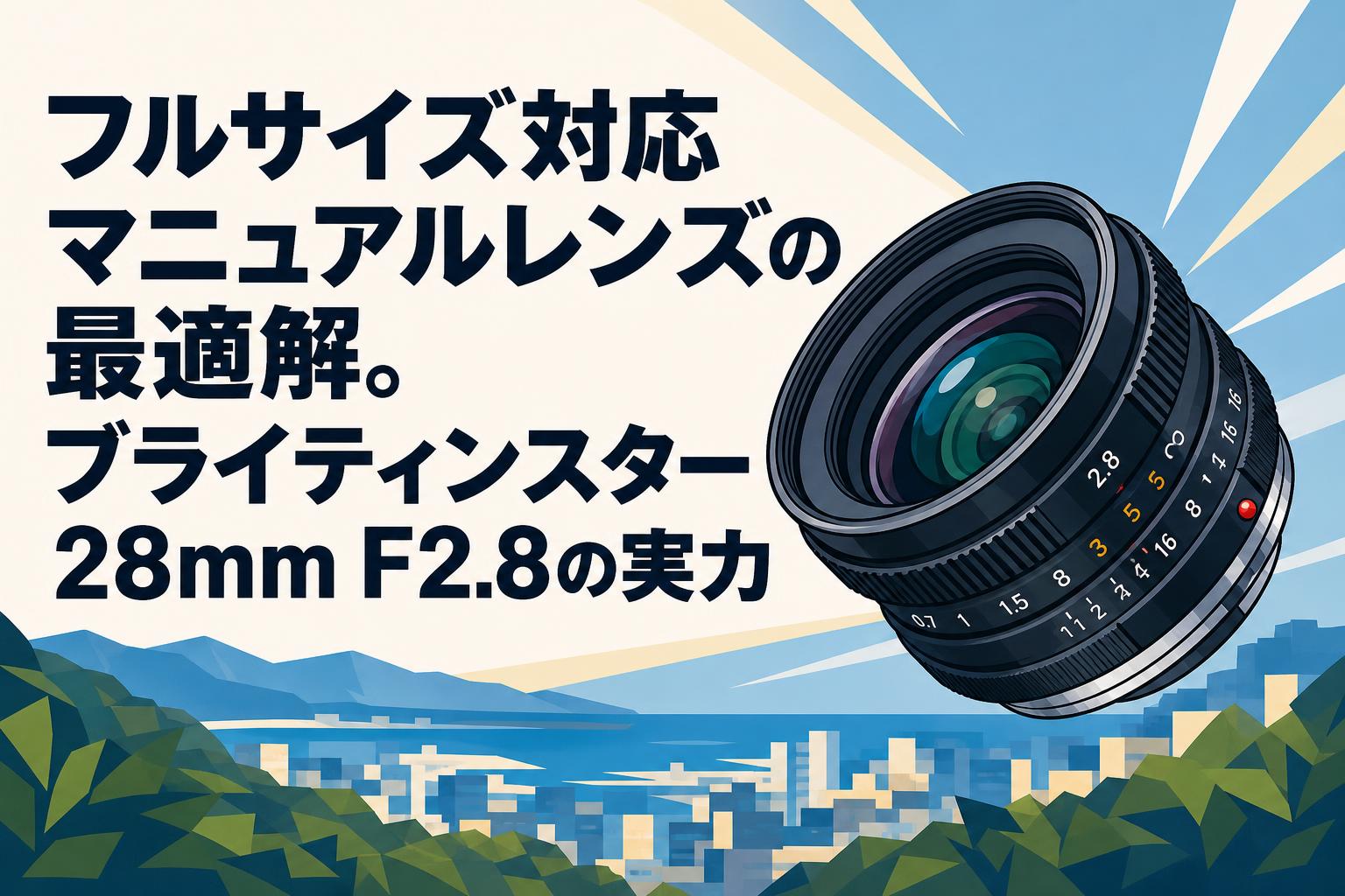 フルサイズ対応マニュアルレンズの最適解。ブライティンスター 28mm F2.8の実力
