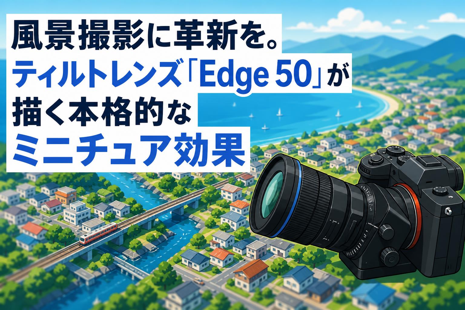 風景撮影に革新を。ティルトレンズ「Edge 50」が描く本格的なミニチュア効果